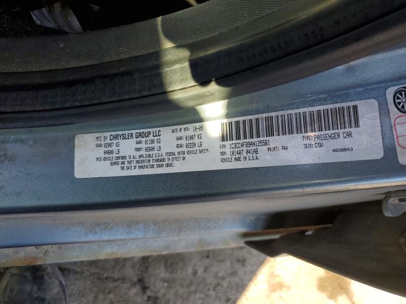 79100275 :رقم المزاد ، 1C3CC4FB9AN125561 vin ، 2010 Chrysler Sebring مزاد بيع