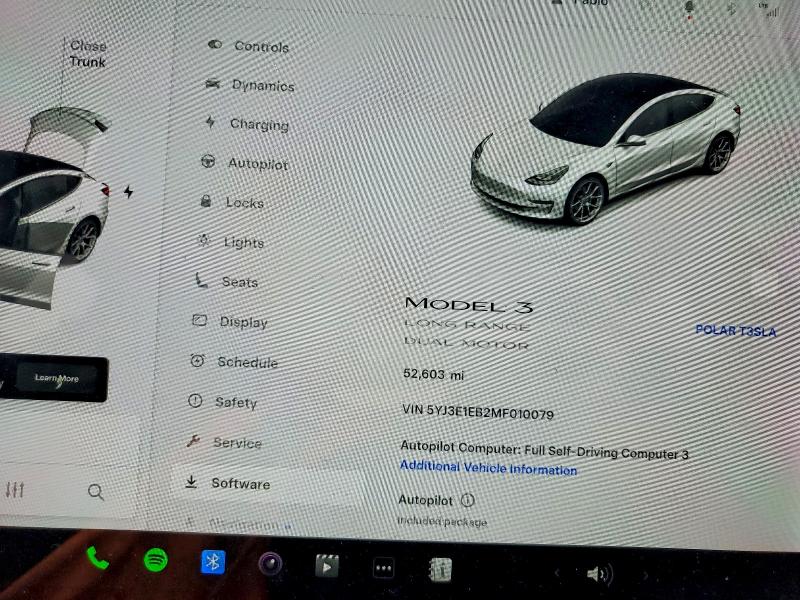 75920925 :رقم المزاد ، 5YJ3E1EB2MF010079 vin ، 2021 Tesla Model 3 مزاد بيع