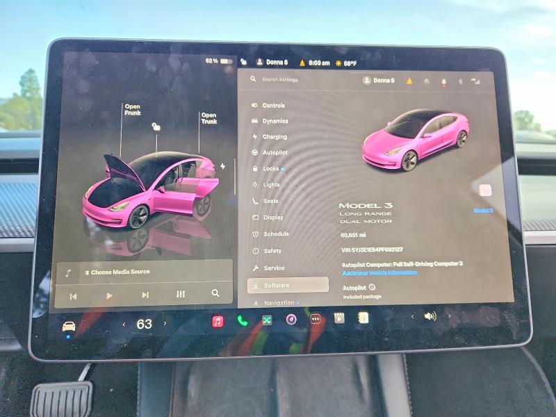 75468805 :رقم المزاد ، 5YJ3E1EB4PF692127 vin ، 2023 Tesla Model 3 مزاد بيع