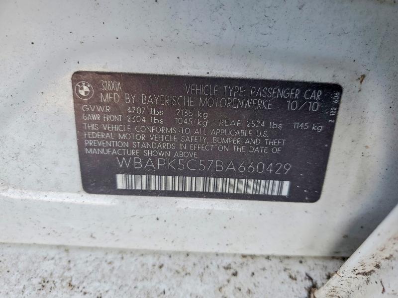 Aukcja sprzedaży 2011 Bmw 328, vin: WBAPK5C57BA660429, numer aukcji: 77343535