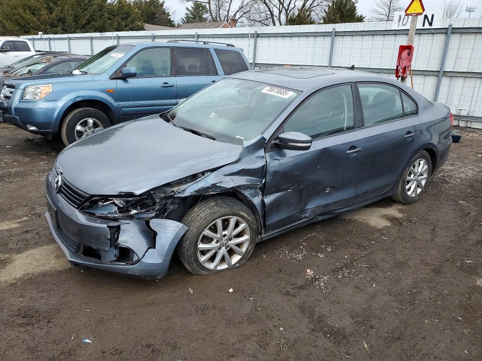 2011 Volkswagen Jetta მანქანა იყიდება აუქციონზე, vin: 3VWDZ7AJ9BM319739, აუქციონის ნომერი: 78870685