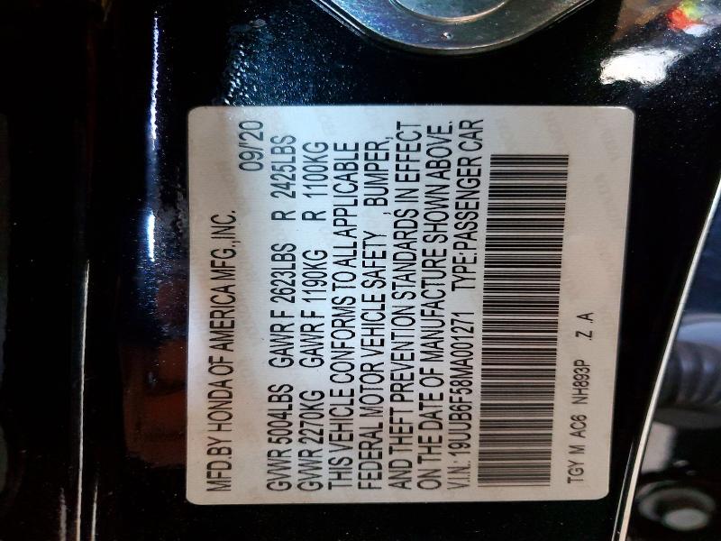Продажа на аукционе авто 2021 Acura Tlx, vin: 19UUB6F58MA001271, номер лота: 76737625