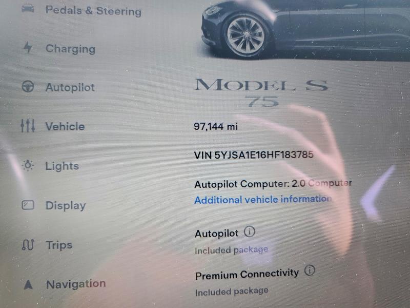 Aukcja sprzedaży 2017 Tesla Model S, vin: 5YJSA1E16HF183785, numer aukcji: 77432595