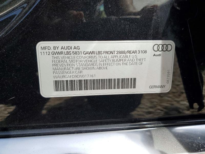 Продажа на аукционе авто 2013 Audi A8, vin: WAURGAFD9DN017761, номер лота: 77601705