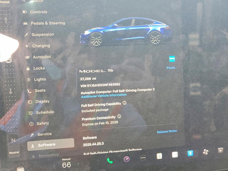 Aukcja sprzedaży 2022 Tesla Model S, vin: 5YJSA1E50NF493882, numer aukcji: 76626225