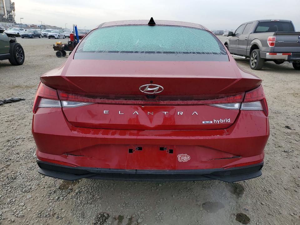75250365 :رقم المزاد ، KMHLM4AJ3NU031786 vin ، 2022 Hyundai Elantra Hybrid مزاد بيع