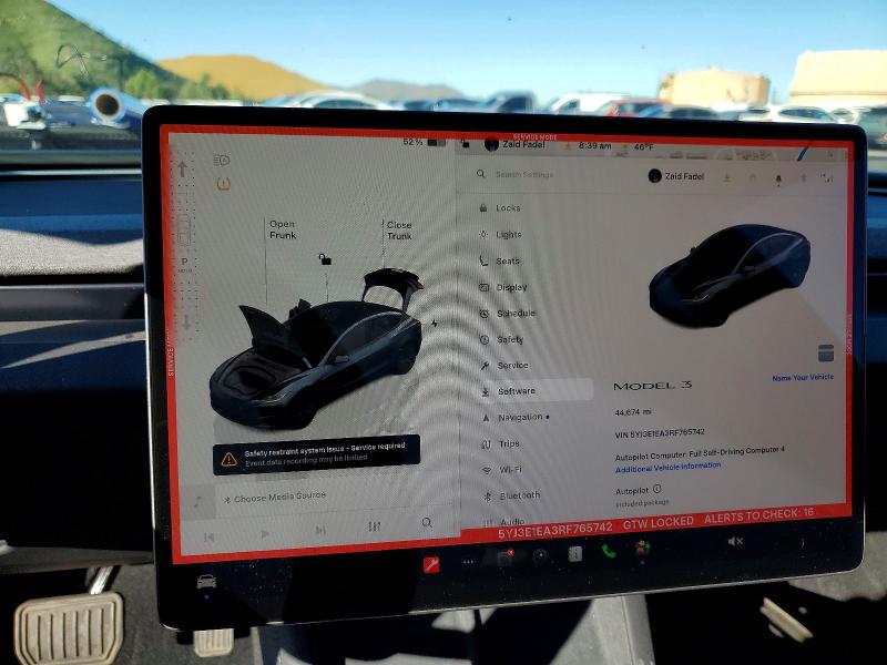 Продажа на аукционе авто 2024 Tesla Model 3, vin: 5YJ3E1EA3RF765742, номер лота: 78183725