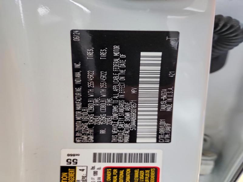 2024 Lexus Tx მანქანა იყიდება აუქციონზე, vin: 5TDAAAB66RS018571, აუქციონის ნომერი: 78241635