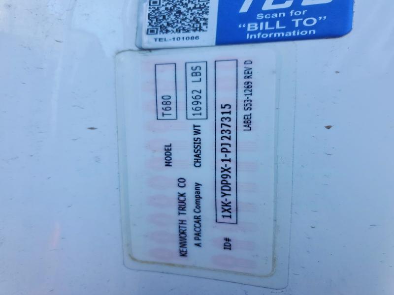 Продажа на аукционе авто 2023 Kenworth Construction, vin: 1XKYDP9X1PJ237315, номер лота: 77978365