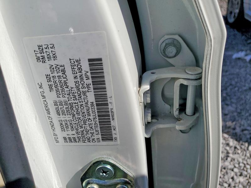 77588295 :رقم المزاد ، 5J8TB3H78JL003384 vin ، 2018 Acura Rdx مزاد بيع