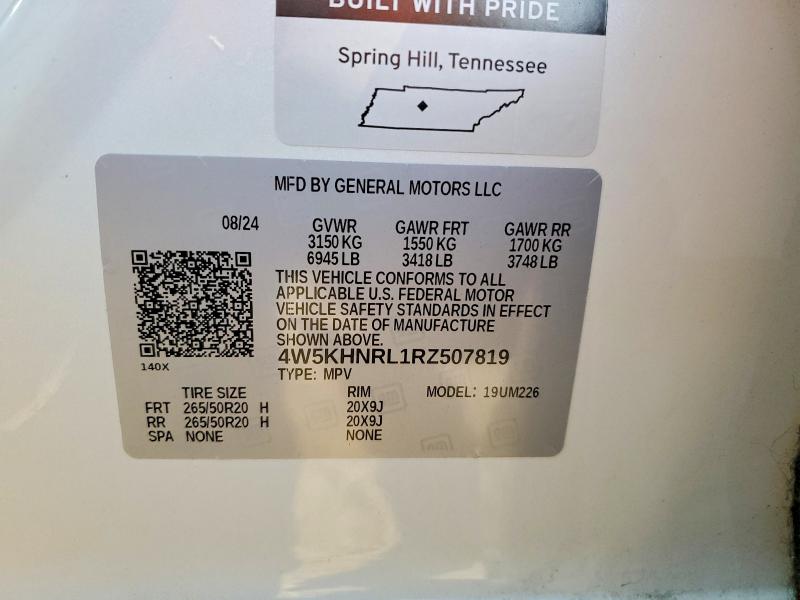 Aukcja sprzedaży 2024 Acura Zdx, vin: 4W5KHNRL1RZ507819, numer aukcji: 76918795