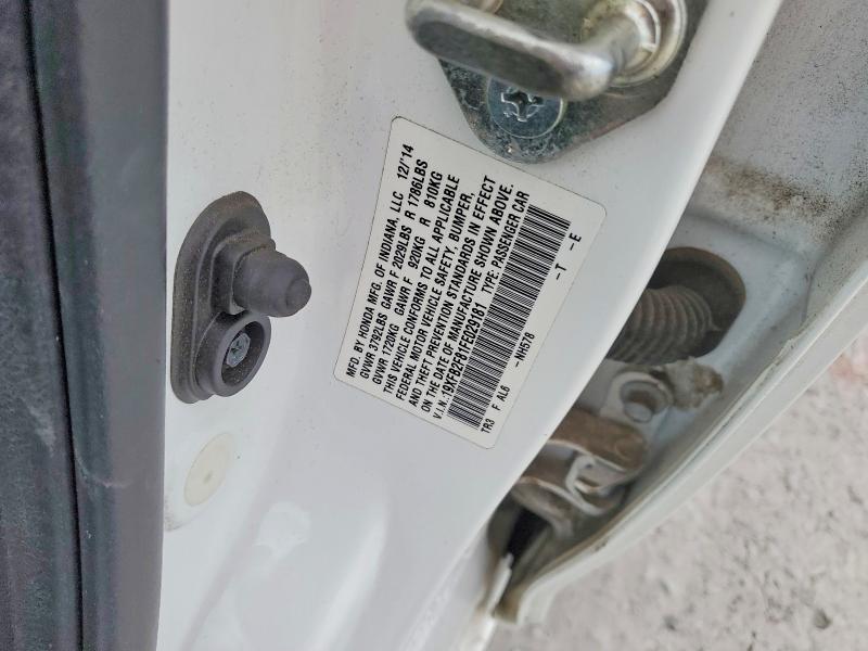 2015 Honda Civic მანქანა იყიდება აუქციონზე, vin: 19XFB2F81FE029181, აუქციონის ნომერი: 76565535