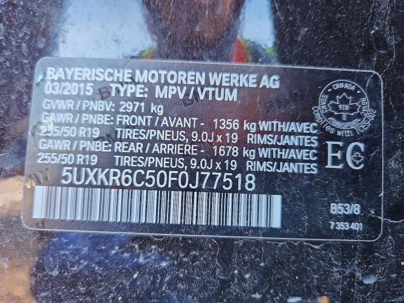 2015 Bmw X5 მანქანა იყიდება აუქციონზე, vin: 5UXKR6C50F0J77518, აუქციონის ნომერი: 75734835