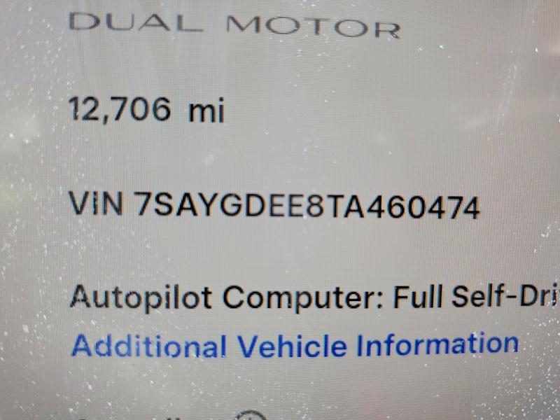 Продаж на аукціоні авто 2026 Tesla Model Y, vin: 7SAYGDEE8TA460474, номер лоту: 73248475