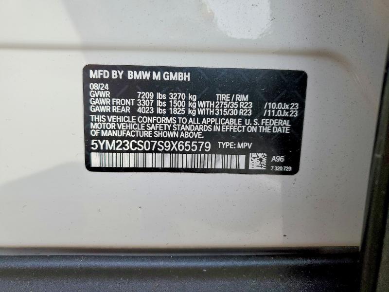 Продаж на аукціоні авто 2025 Bmw Xm, vin: 5YM23CS07S9X65579, номер лоту: 78657675