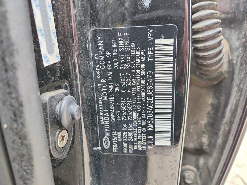 77395865 :رقم المزاد ، KM8JU3AG2EU889479 vin ، 2014 Hyundai Tucson مزاد بيع