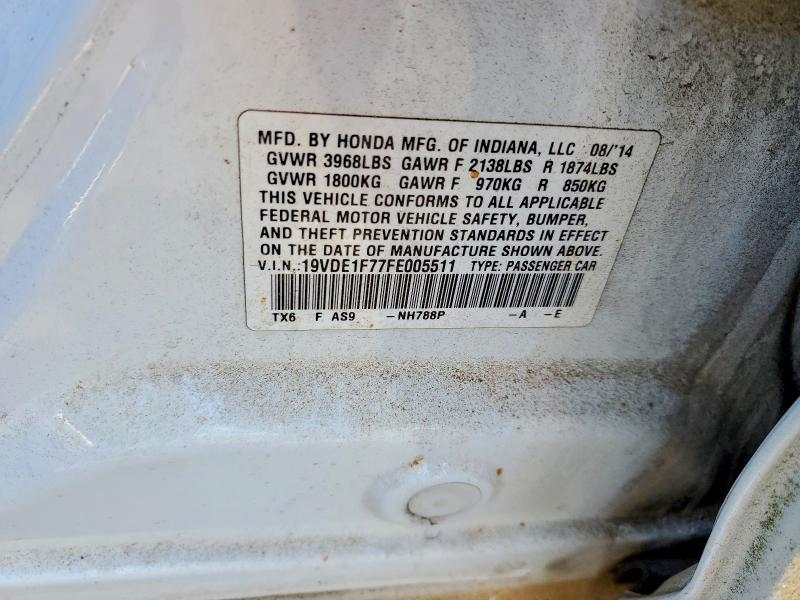Продажа на аукционе авто 2015 Acura Ilx, vin: 19VDE1F77FE005511, номер лота: 75596705