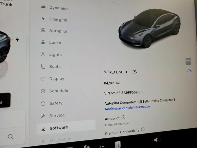 Продажа на аукционе авто 2023 Tesla Model 3, vin: 5YJ3E1EA9PF569639, номер лота: 75978905