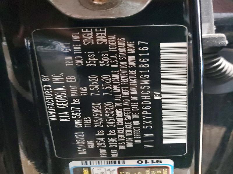 Aukcja sprzedaży 2021 Kia Telluride, vin: 5XYP6DHC5MG186167, numer aukcji: 76150985