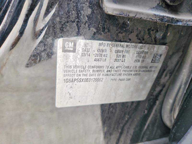 Продаж на аукціоні авто 2014 Cadillac Cts, vin: 1G6AP5SX0E0176662, номер лоту: 77592395