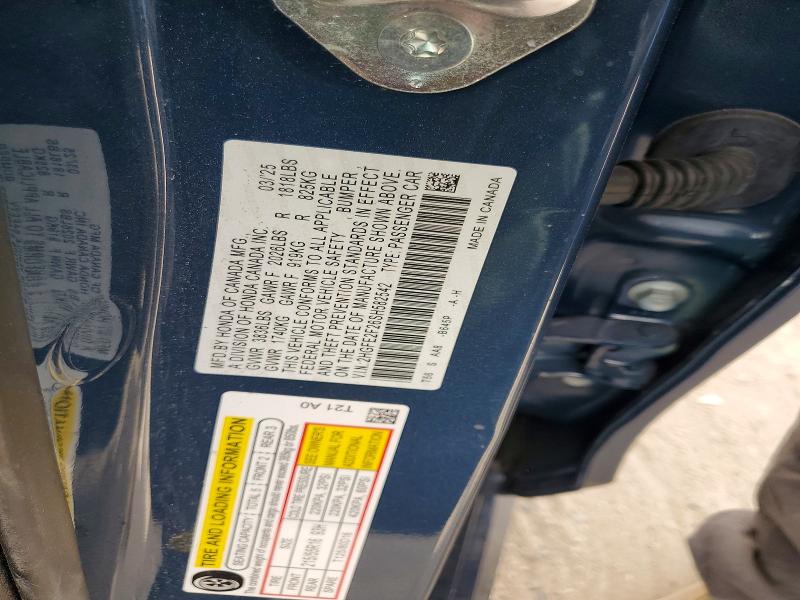 Aukcja sprzedaży 2025 Honda Civic, vin: 2HGFE2F26SH582542, numer aukcji: 77990195