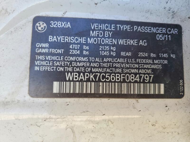 Aukcja sprzedaży 2011 Bmw 328, vin: WBAPK7C56BF084797, numer aukcji: 78402175