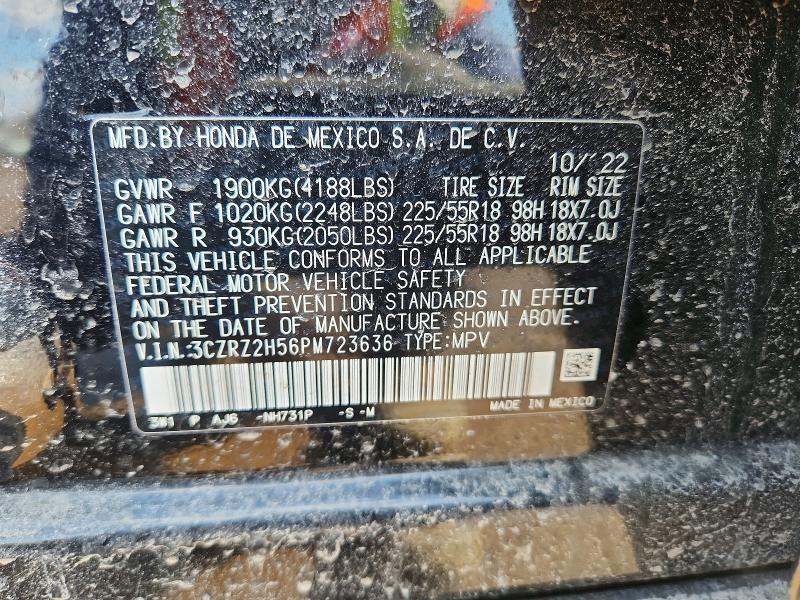 Продаж на аукціоні авто 2023 Honda Hr-v, vin: 3CZRZ2H56PM723636, номер лоту: 79454895