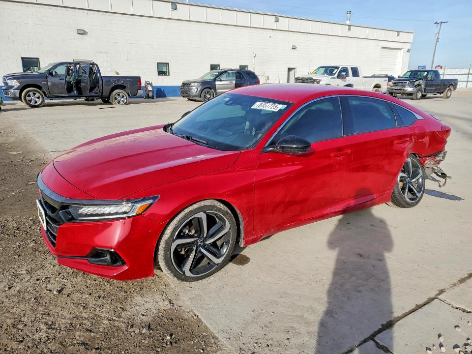 78457725 :رقم المزاد ، 1HGCV1F37MA017207 vin ، 2021 Honda Accord مزاد بيع