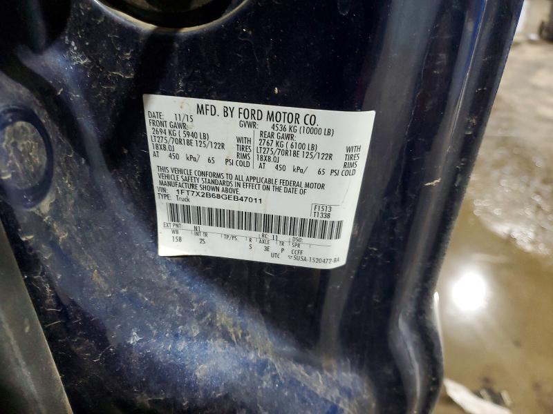 Aukcja sprzedaży 2016 Ford F250, vin: 1FT7X2B68GEB47011, numer aukcji: 76751235