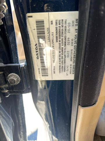 Продаж на аукціоні авто 2002 Volv V70, vin: YV1SW61R522230738, номер лоту: 76019755