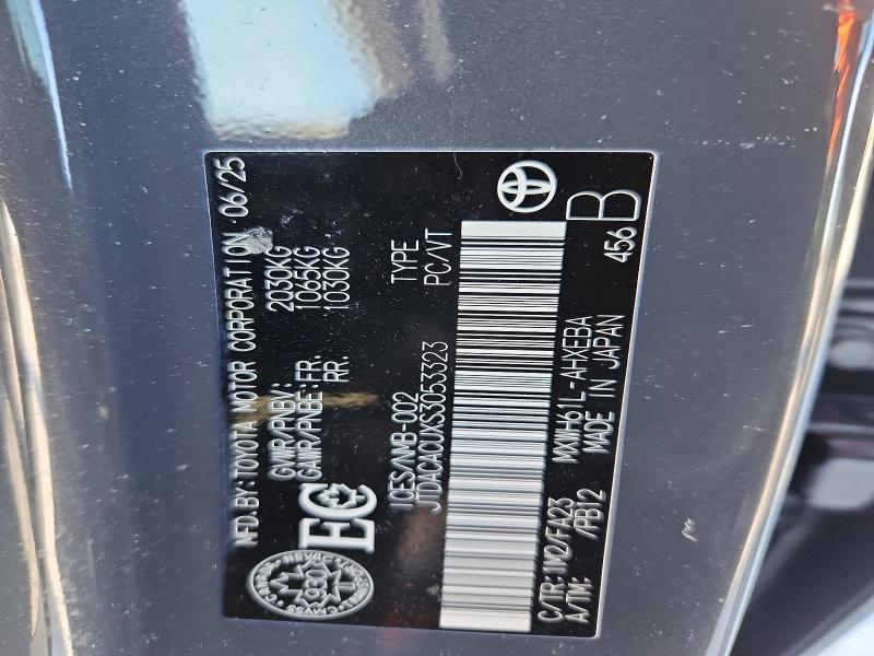 2025 Toyota Prius მანქანა იყიდება აუქციონზე, vin: JTDACACUXS3053323, აუქციონის ნომერი: 77472955