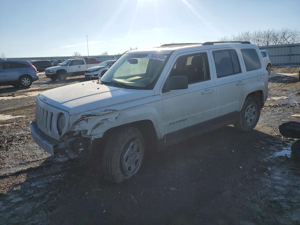 2016 Jeep Patriot მანქანა იყიდება აუქციონზე, vin: 1C4NJPBB3GD787314, აუქციონის ნომერი: 76343905