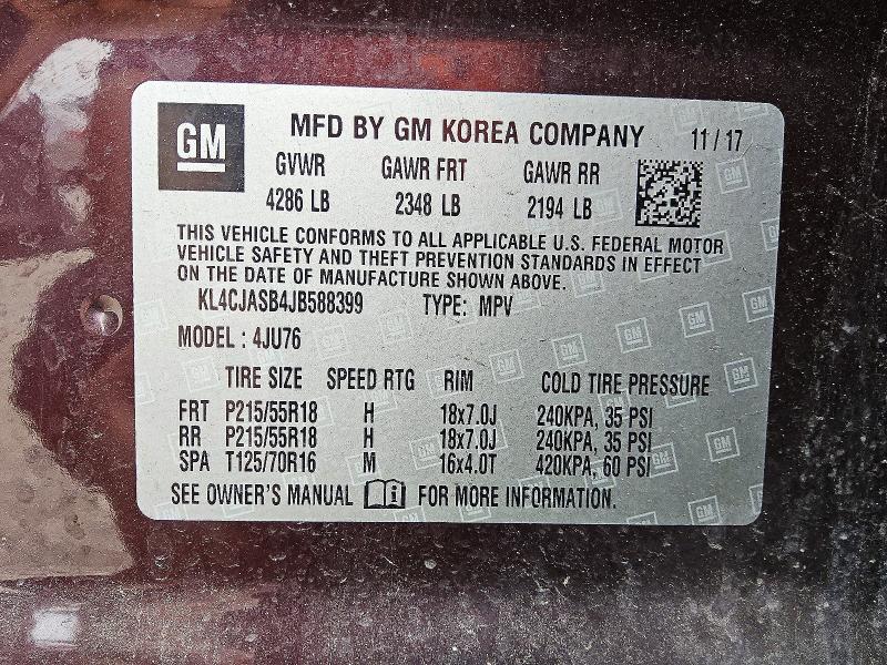 Продажа на аукционе авто 2018 Buick Encore, vin: KL4CJASB4JB588399, номер лота: 78343565