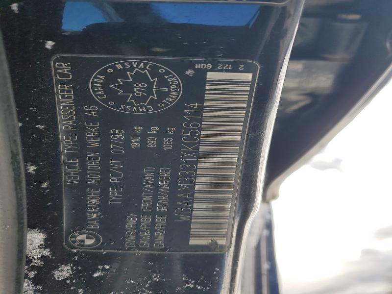 Продажа на аукционе авто 1999 Bmw 323, vin: WBAAM3331XKC56114, номер лота: 76770605