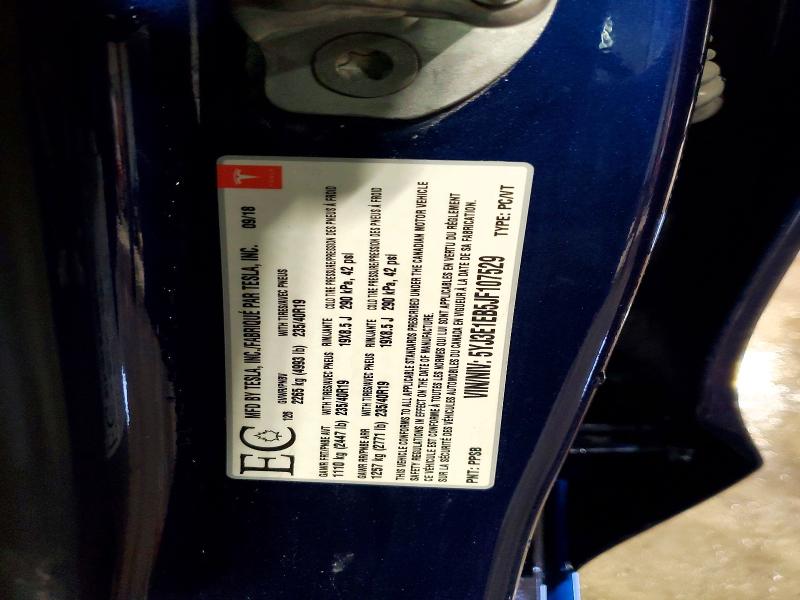Продажа на аукционе авто 2018 Tesla Model 3, vin: 5YJ3E1EB5JF107529, номер лота: 78424575