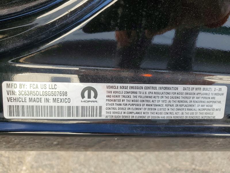 Aukcja sprzedaży 2025 Ram 2500, vin: 3C63R5DL0SG507698, numer aukcji: 47957806