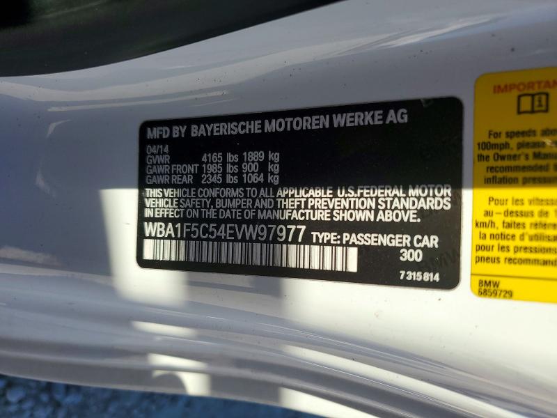 77151705 :رقم المزاد ، WBA1F5C54EVW97977 vin ، 2014 Bmw 228 مزاد بيع