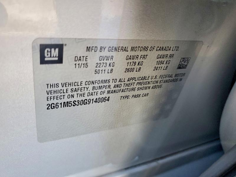 Продаж на аукціоні авто 2016 Cadillac Xts Luxury, vin: 2G61M5S30G9140064, номер лоту: 78187415