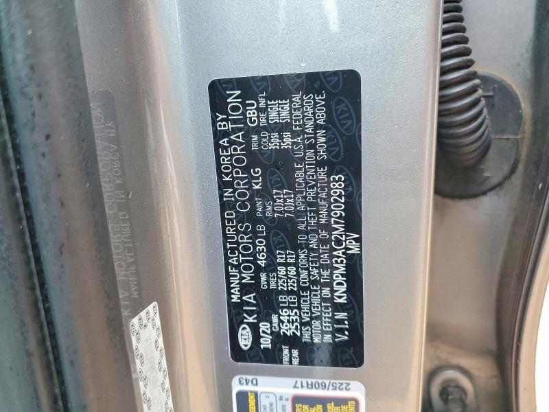 79207075 :رقم المزاد ، KNDPM3AC2M7902983 vin ، 2021 Kia Sportage مزاد بيع
