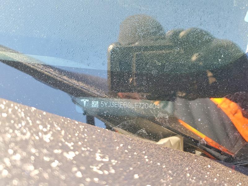 2020 Tesla Model 3 მანქანა იყიდება აუქციონზე, vin: 5YJ3E1EB0LF720404, აუქციონის ნომერი: 75837805