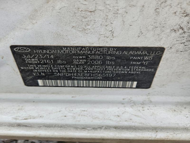 Продаж на аукціоні авто 2015 Hyundai Elantra, vin: 5NPDH4AE8FH565197, номер лоту: 76329175