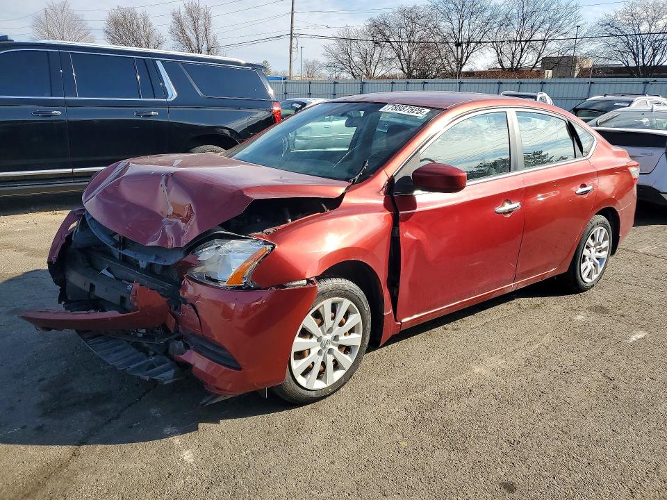 78887525 :رقم المزاد ، 3N1AB7AP8FY313527 vin ، 2015 Nissan Sentra مزاد بيع