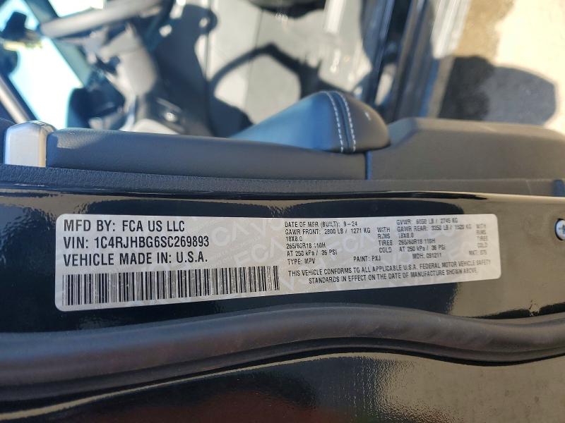 Продажа на аукционе авто 2025 Jeep Grand Cherokee, vin: 1C4RJHBG6SC269893, номер лота: 77083815