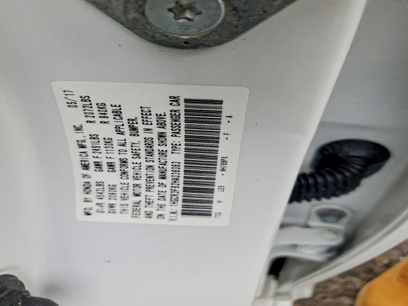 78604475 :رقم المزاد ، 1HGCR3F92HA036063 vin ، 2017 Honda Accord مزاد بيع