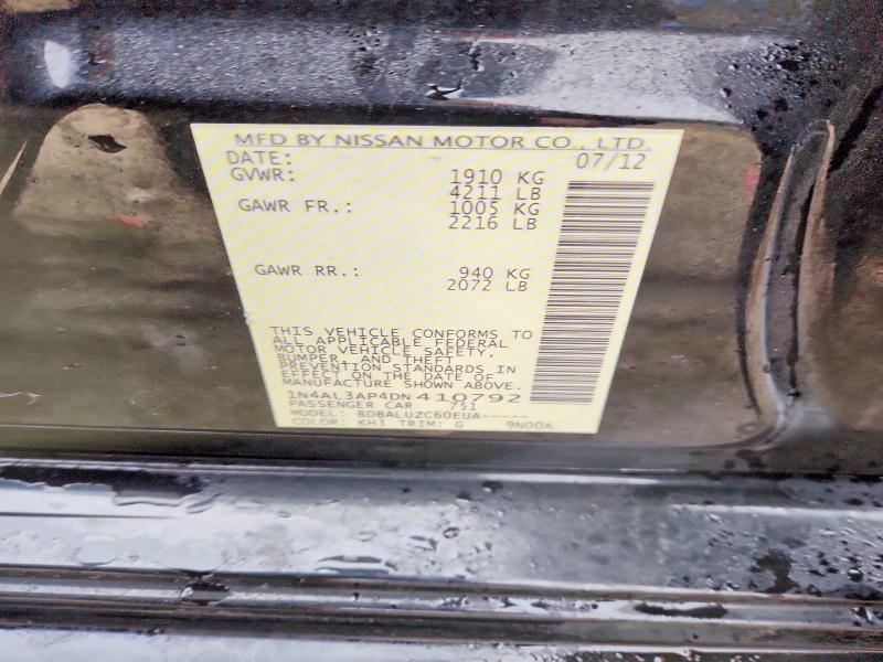 77606425 :رقم المزاد ، 1N4AL3AP4DN410792 vin ، 2013 Nissan Altima مزاد بيع