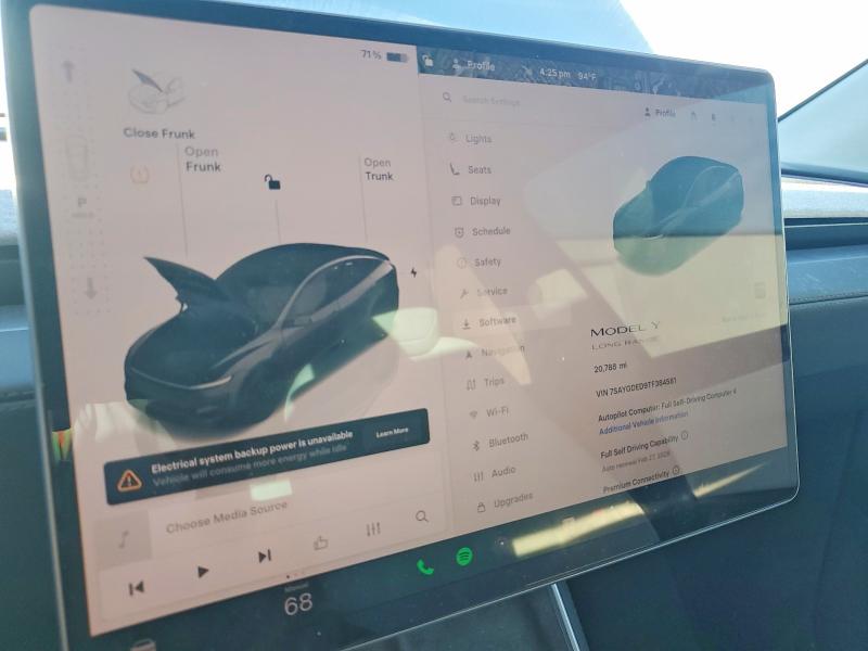 Продаж на аукціоні авто 2026 Tesla Model Y, vin: 7SAYGDED9TF384581, номер лоту: 78122295