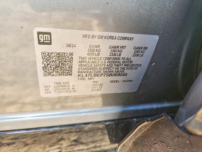 77892005 :رقم المزاد ، KL47LBEP7SB069048 vin ، 2025 Buick Envista مزاد بيع