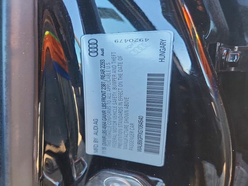 Продажа на аукционе авто 2016 Audi A3, vin: WAUB8GFFXG1064540, номер лота: 76385975