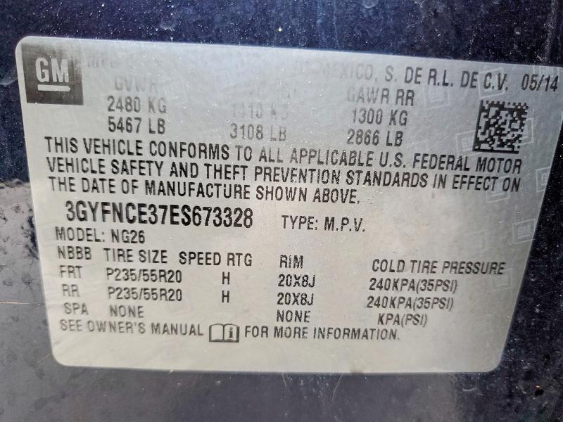 2014 Cadillac Srx მანქანა იყიდება აუქციონზე, vin: 3GYFNCE37ES673328, აუქციონის ნომერი: 79374925