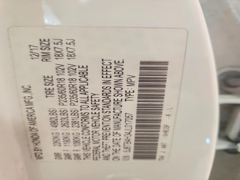 2018 Acura Rdx მანქანა იყიდება აუქციონზე, vin: 5J8TB4H34JL017057, აუქციონის ნომერი: 78680555